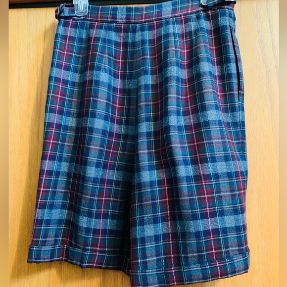 Wool Blend Lined Skort, Excellent Condition Washable, Vintage 29” Waist - Picture 2 of 8